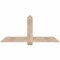 Ekena Millwork Eugene Smooth Timber Gable Bracket, Douglas Fir, 60"W x 27"H x 1 1/2"D x 5 1/2"F, 11/12 Pitch GBW060X27X0206EUG00SDF - alternate 1